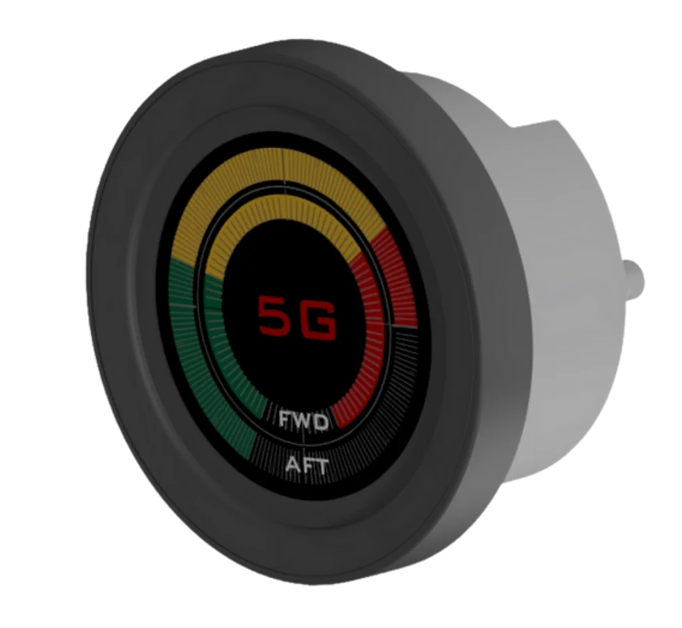 Wave Guardian vessel impact monitor display